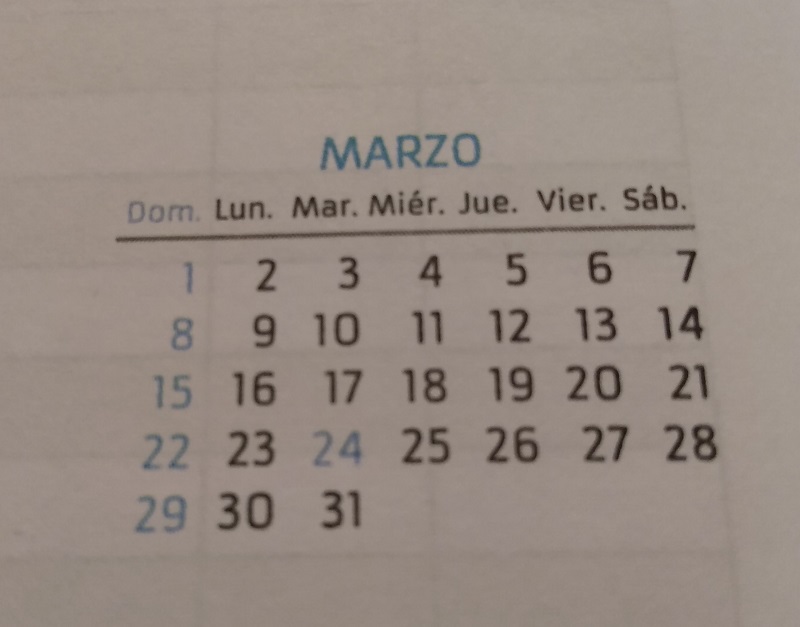 Memoria - Calendario