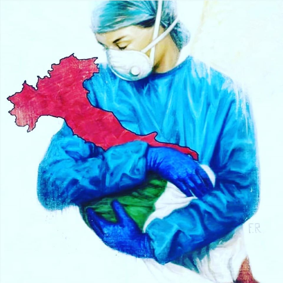 Forza Italia - Foto De Enfermera Con Mapa