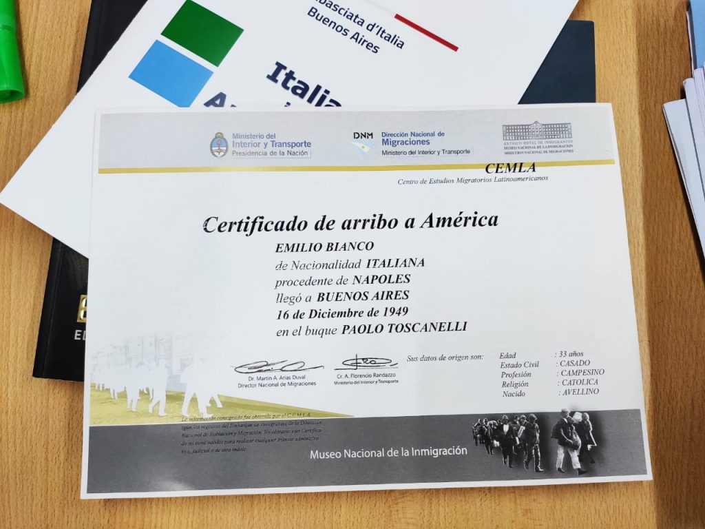 Emilio Bianco - Certificado