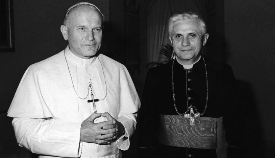 Juan Pablo II - Con Joseph Ratzinger 