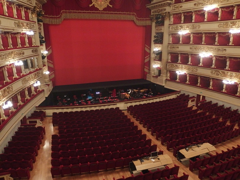 Scala de Milán - Escenario del teatro Scala de Milán.