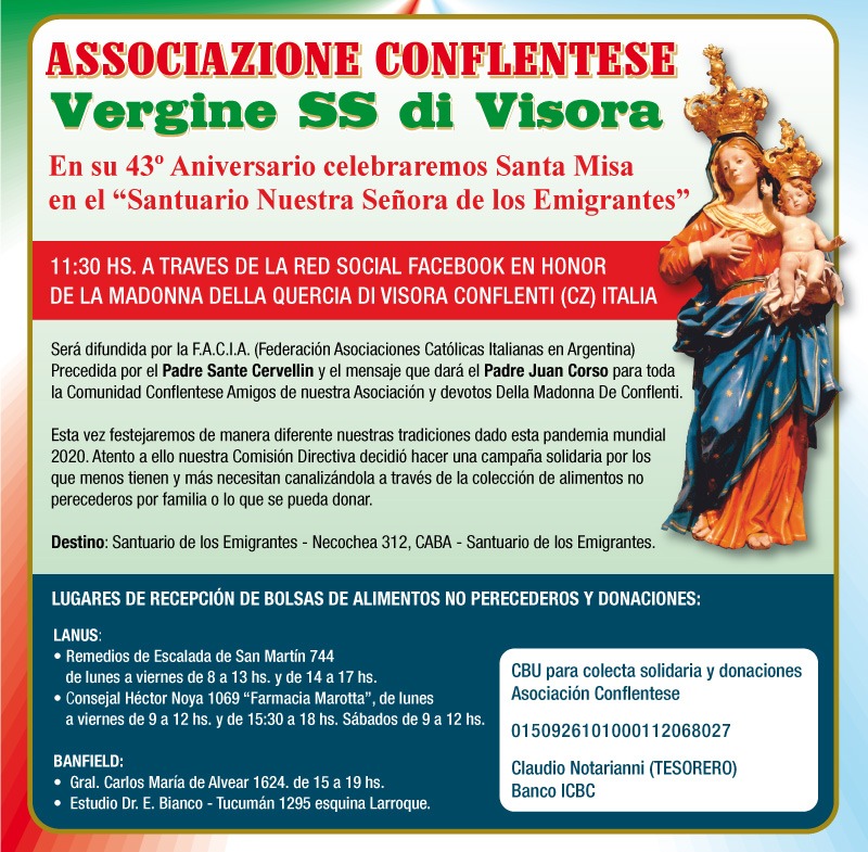 Colecta solidaria - madonna della quercia