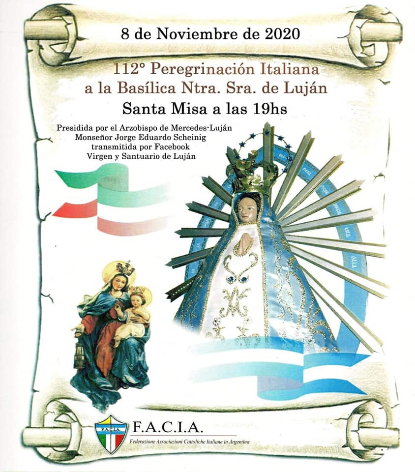 112° Peregrinación italiana - Cronograma 2020
