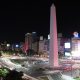 Ciudades - Obelisco De Noche En Buenos Aires.