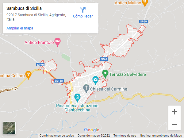 vivir gratis en Italia - Sicilia Mapa