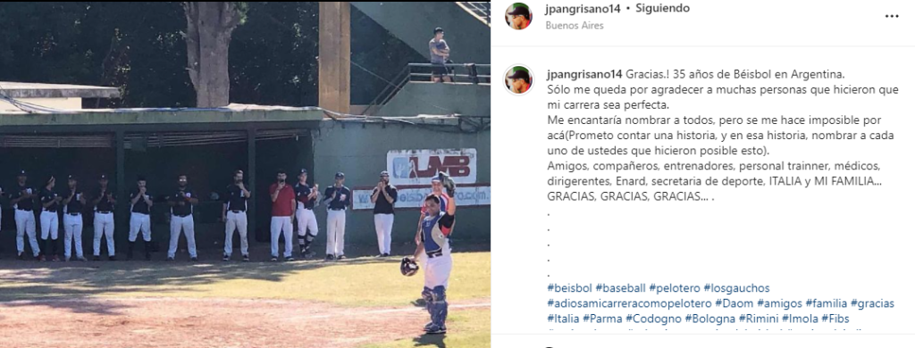 Juan Pablo Angrisano - El Posteo De Despedida De Juan Pablo
