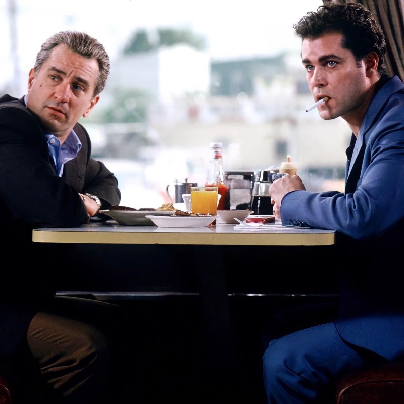 Ray Liotta junto a Robert De Niro en Buenos Muchachos