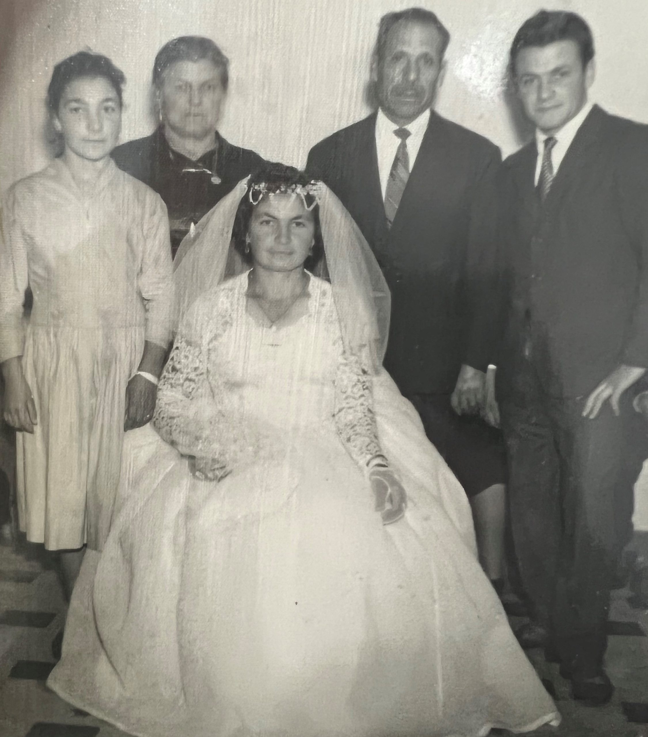 Maria - Con su familia en su boda