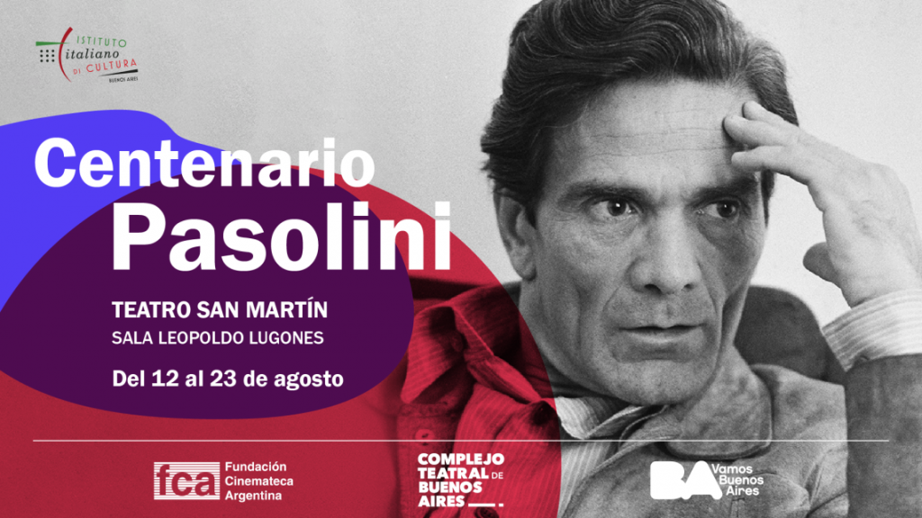 Centenario Pasolini - Flyer Invitacion Ciclo Pasolini.
