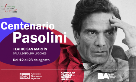 Centenario Pasolini - Flyer Invitacion Ciclo Pasolini.