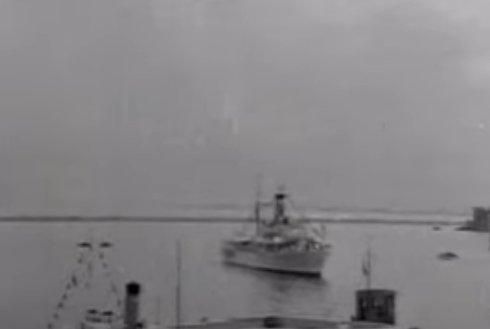 1961 Il Britannia Al Largo Di Cagliari (Istituto Luce)
