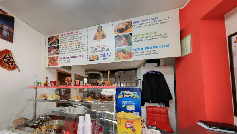 La cucina tradizionale indiana a Cagliari. Interno del ristorante indiano Ramaste