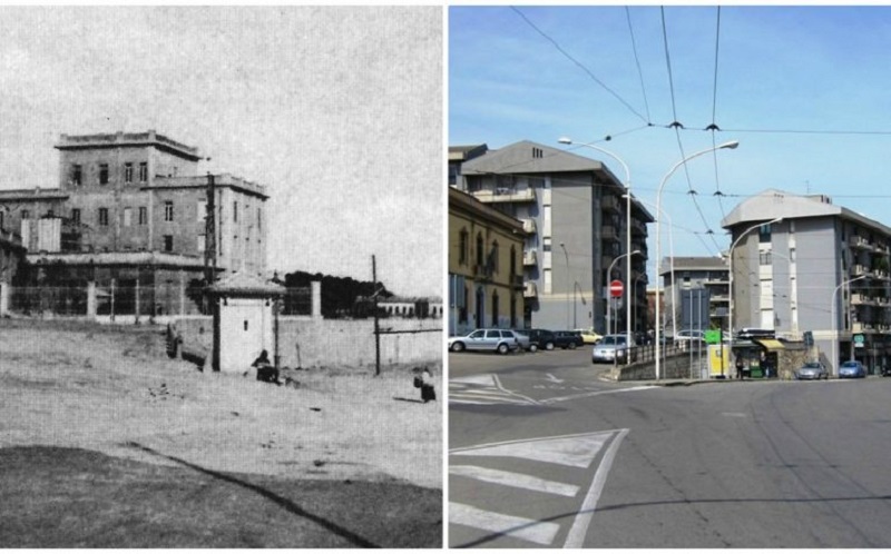 Ichnusa Prima E Dopo, foto storica dello stabilimento e nuovo quartiere a confronto