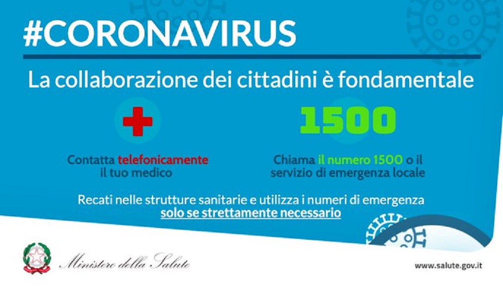 Coronavirus -Numeri emergenza