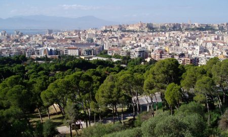 Vista di Cagliari dal Parco di Monte Urpinu