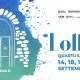 Lollas 2020 locandina con un portale su sfondo azzurro e le indicazioni dell'evento
