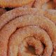 Zippuas, primo piano del dolce fritto a spirale