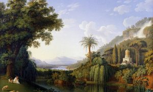 800px Hackert, Landschaft Mit Motiven Des Englischen Gartens In Caserta, 1797