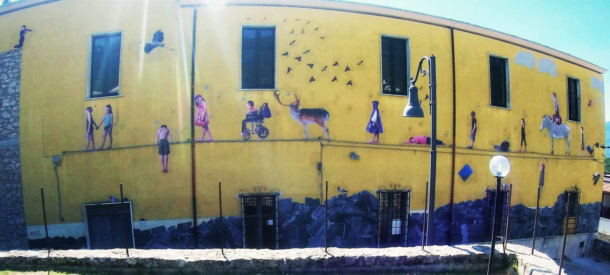 Un museo a San Potito Sannitico la città e i suoi murales