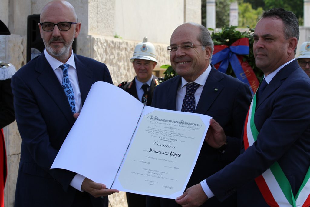 Franco Pepe nominato Cavaliere Al Merito