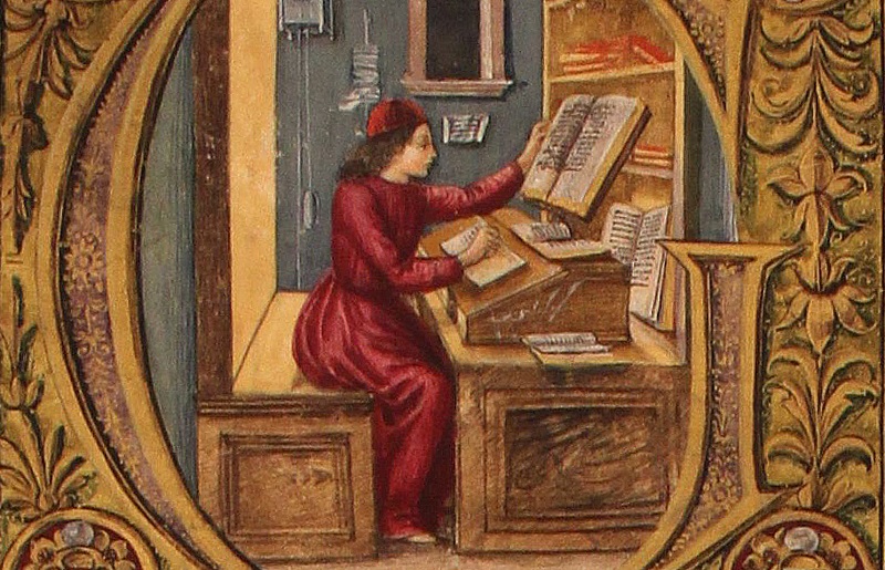 Riccardo di San Germano - miniatura di un Cronista medievale