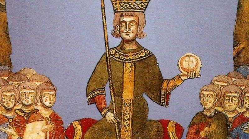 Riccardo di San Germano - ritratto di Federico Ii