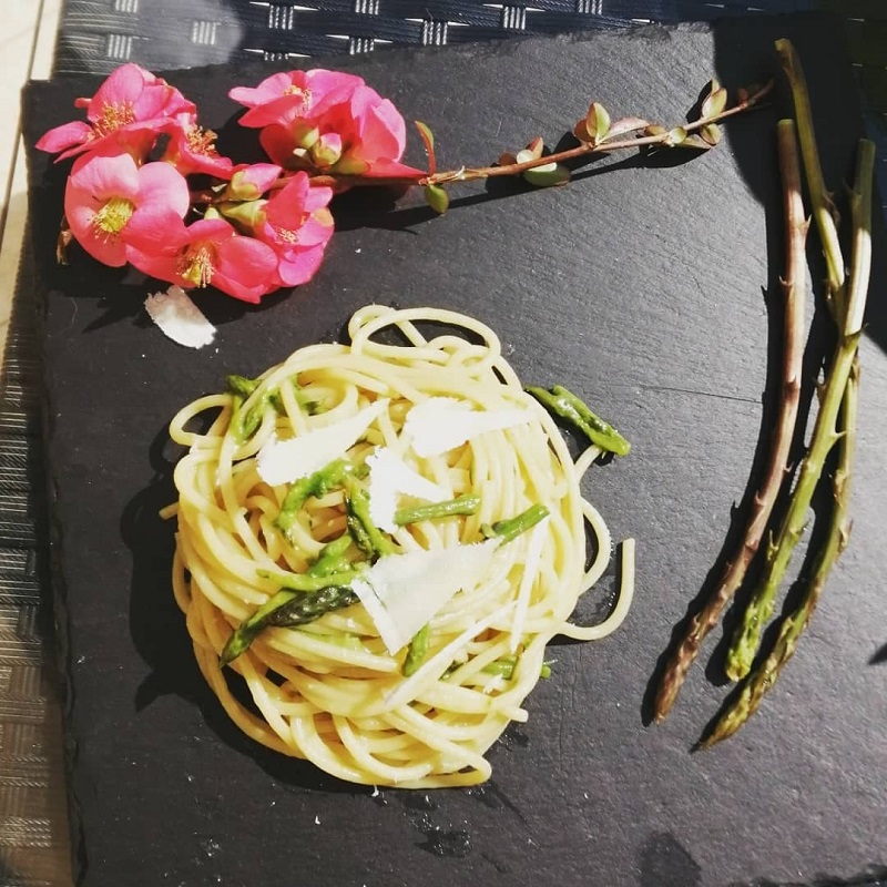 Asparagi Piatto Di Spaghetti