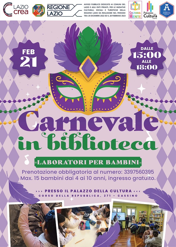 Carnevale In Biblioteca Locandina