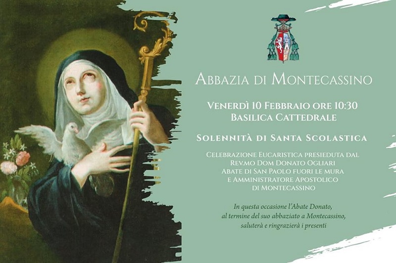 Celebrazione Per Santa Scolastica Locandina