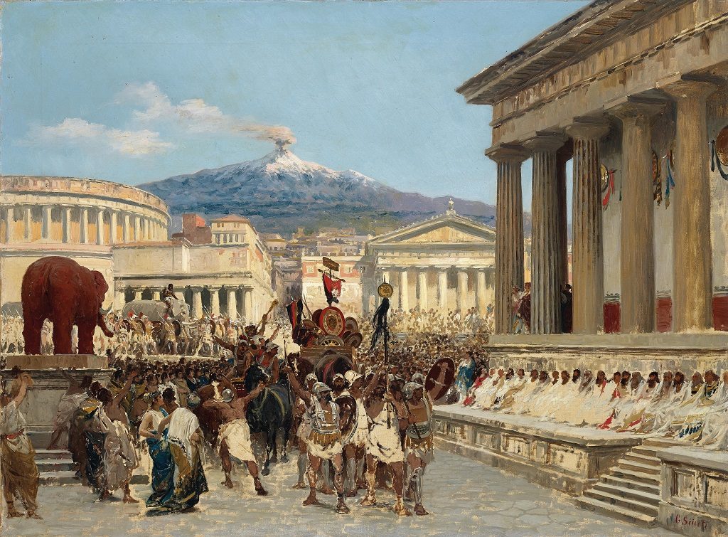 Trionfo dei catanesi sui libici, Giuseppe Sciuti