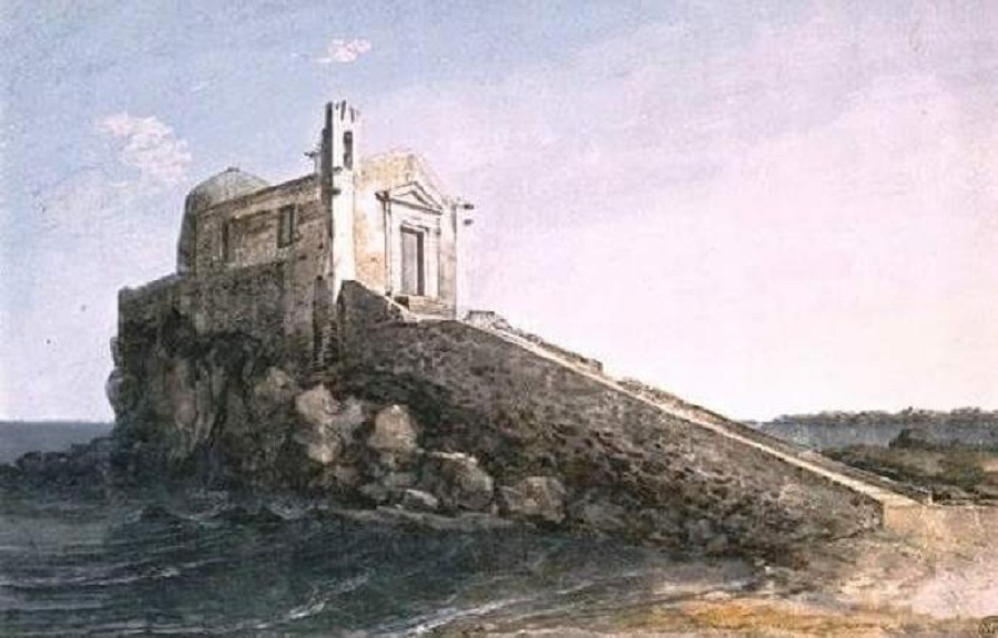 La chiesa del Santissimo Salvatore su un promontorio alla Marina di Catania. Fonte foto: LaSicilia