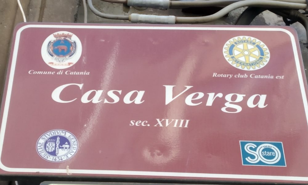 Targhetta di Casa Verga