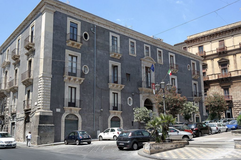 grandangolo del palazzo settecentesco Palazzo Gravina-Cruyllas