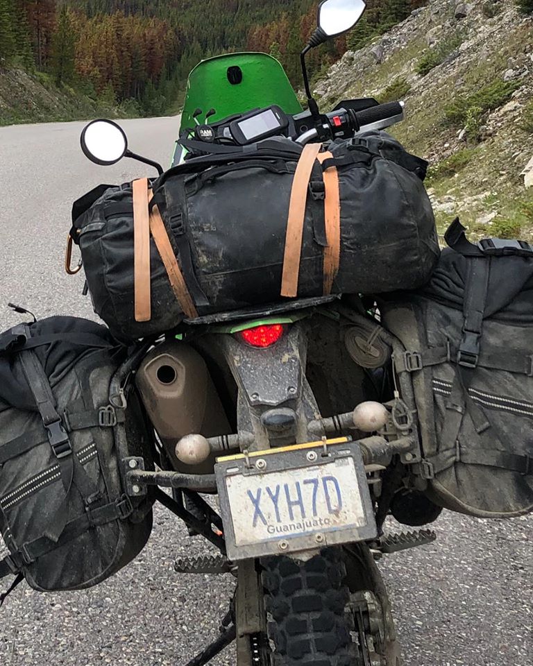 Bernardo Logar - La KTM con a bordo le valigie