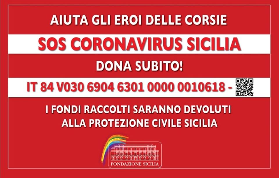 Fondazione Sicilia avvia dal 23 marzo la raccolta fondi per le strutture catanesi
