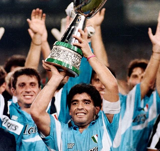 Diego Armando Maradona (ssc Napoli) Supercoppa Italiana 1990