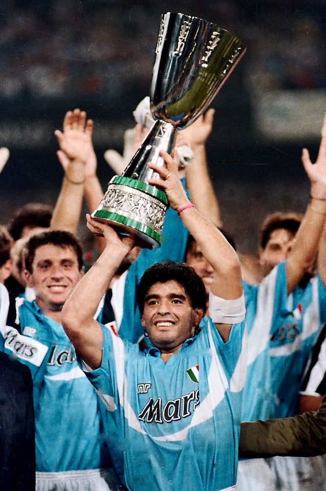 Diego Armando Maradona (ssc Napoli) Supercoppa Italiana 1990