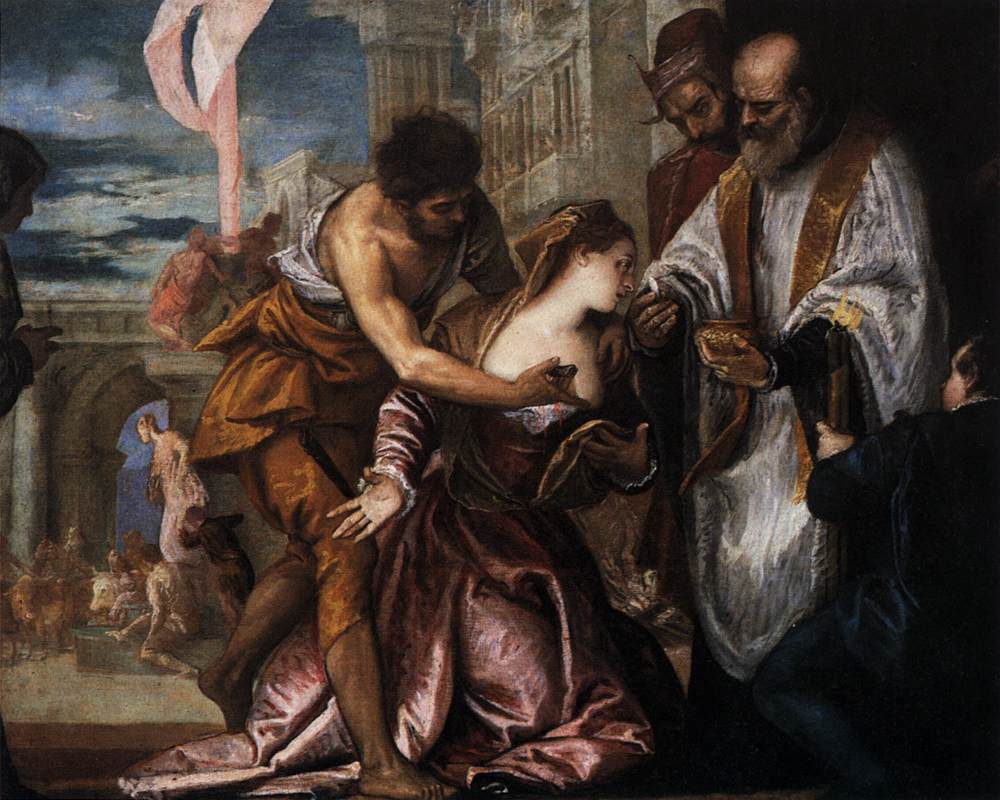 The Martyrdom And Last Communion Of Saint Lucy 1582 Veronese