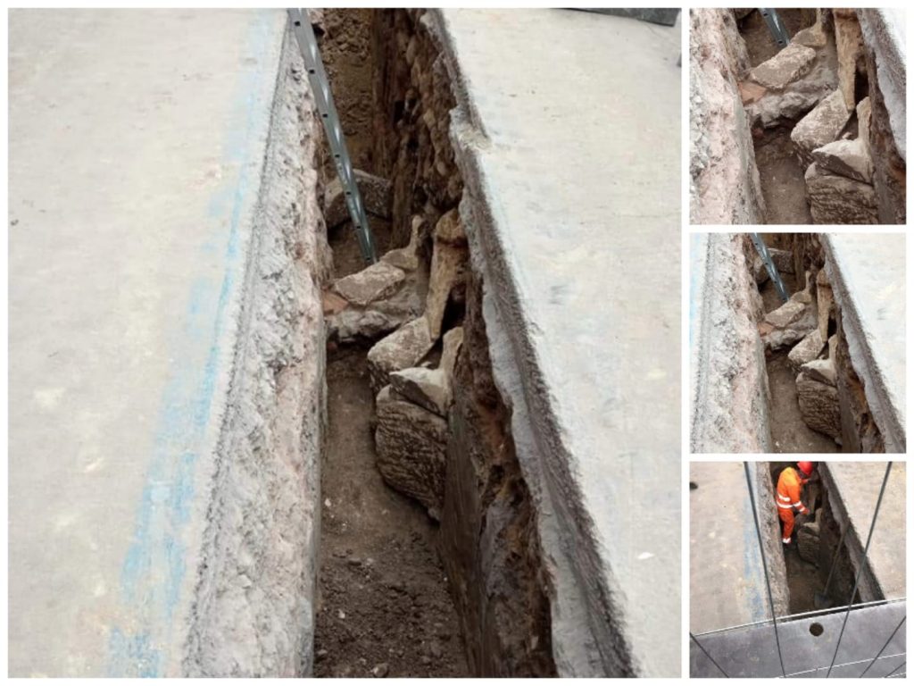 durante gli scavi per interrare dei nuovi cavi elettrici, in via androne e nelle aree limitrofe sono stati rinvenuti resti di tombe di epoca romana e bizantina