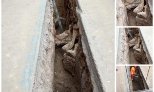 durante gli scavi per interrare dei nuovi cavi elettrici, in via androne e nelle aree limitrofe sono stati rinvenuti resti di tombe di epoca romana e bizantina