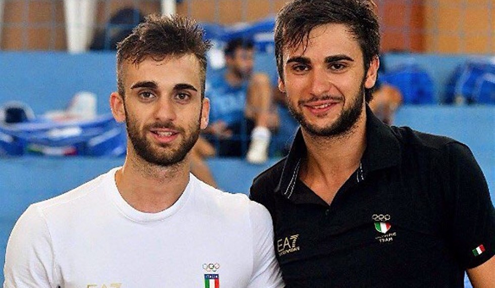 Daniele Garozzo col fratello Enrico, entrambi stelle della scherma italiana. 
