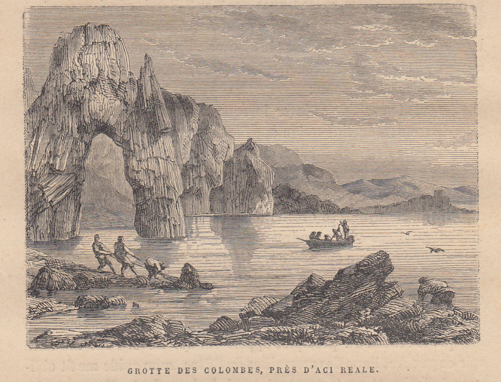 Grotta delle Colombe, disegno