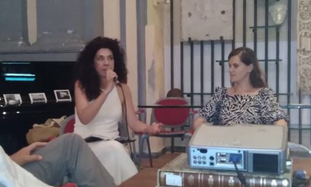 Lidia Papotto e Antonella Sannino all'incontro Fotografia come poesia tenutosi lo scorso 26 maggio ph Angela Strano