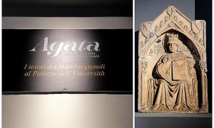 Mostra Sant'Agata allestita a palazzo centrale in piazza università