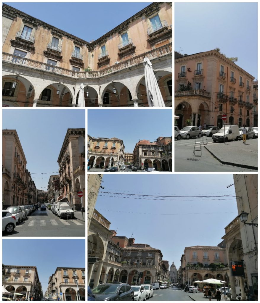 La particolare struttura della Piazza dedicata a Giuseppe Mazzini, un tempo conosciuta come Piazza Mercato o piano San Filippo;