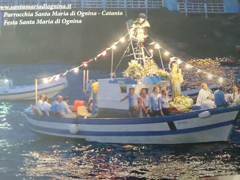 Festa Madonna di Ognina- Processione a mare- Foto: brochure della parrocchia