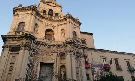 La monumentale e barocca Chiesa San Placido a Catania