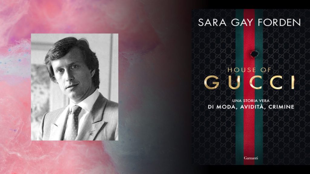 L'omicidio Gucci ancora oggi fa parlare di sé ed ispira romanzi, film e serie Tv, qui un primo piano del giovane Gucci e dell'opera che sta venendo milioni di copie in tutto il mondo
