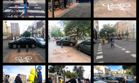 Reconquista Ciclistica, passeggiata lungo le criticità della città sulla mobilità Collage di Filippo Timpanaro