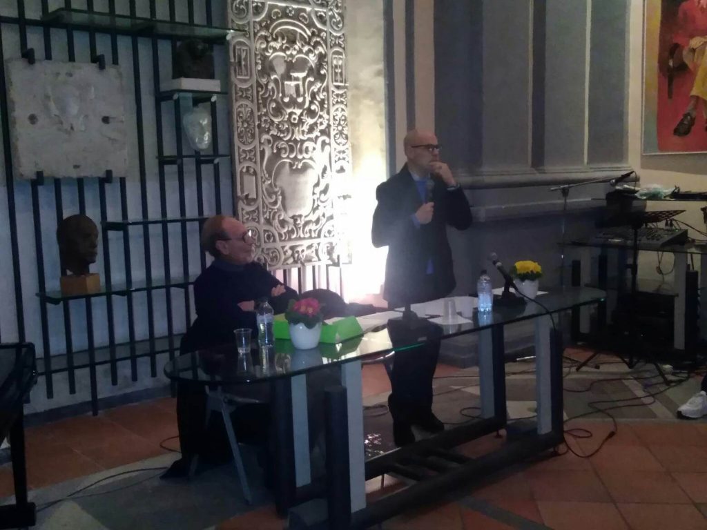 Olimpio Vissalli e Ferdinando Testa nell'incontro sulle relazioni affettive ph Angela Strano